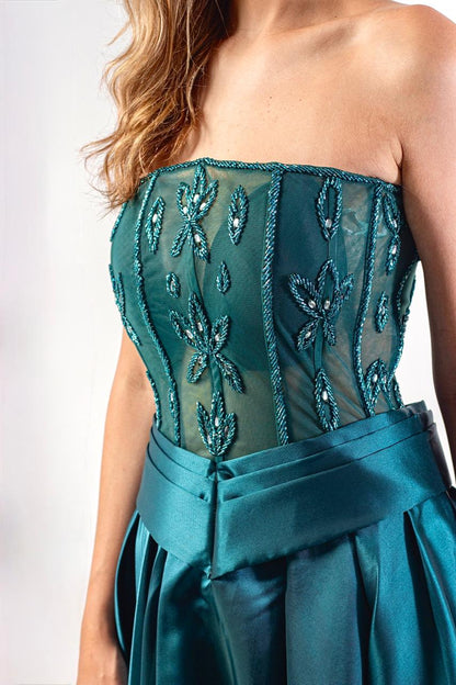 VESTIDO NEWPORT - Verde Esmeralda