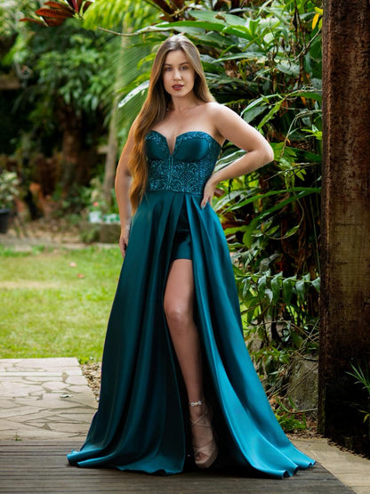 VESTIDO AURORA - Verde Esmeralda