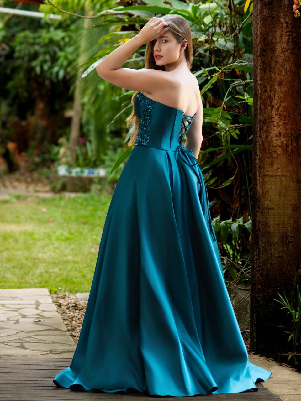 VESTIDO AURORA - Verde Esmeralda