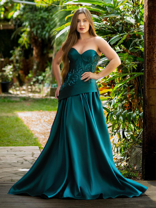VESTIDO SERENA - Verde Esmeralda