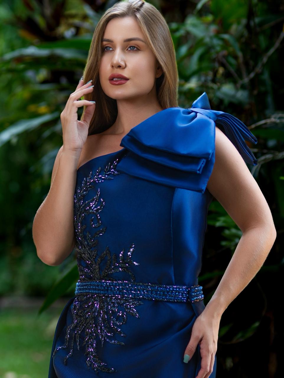 VESTIDO CATARINA - Azul Marinho