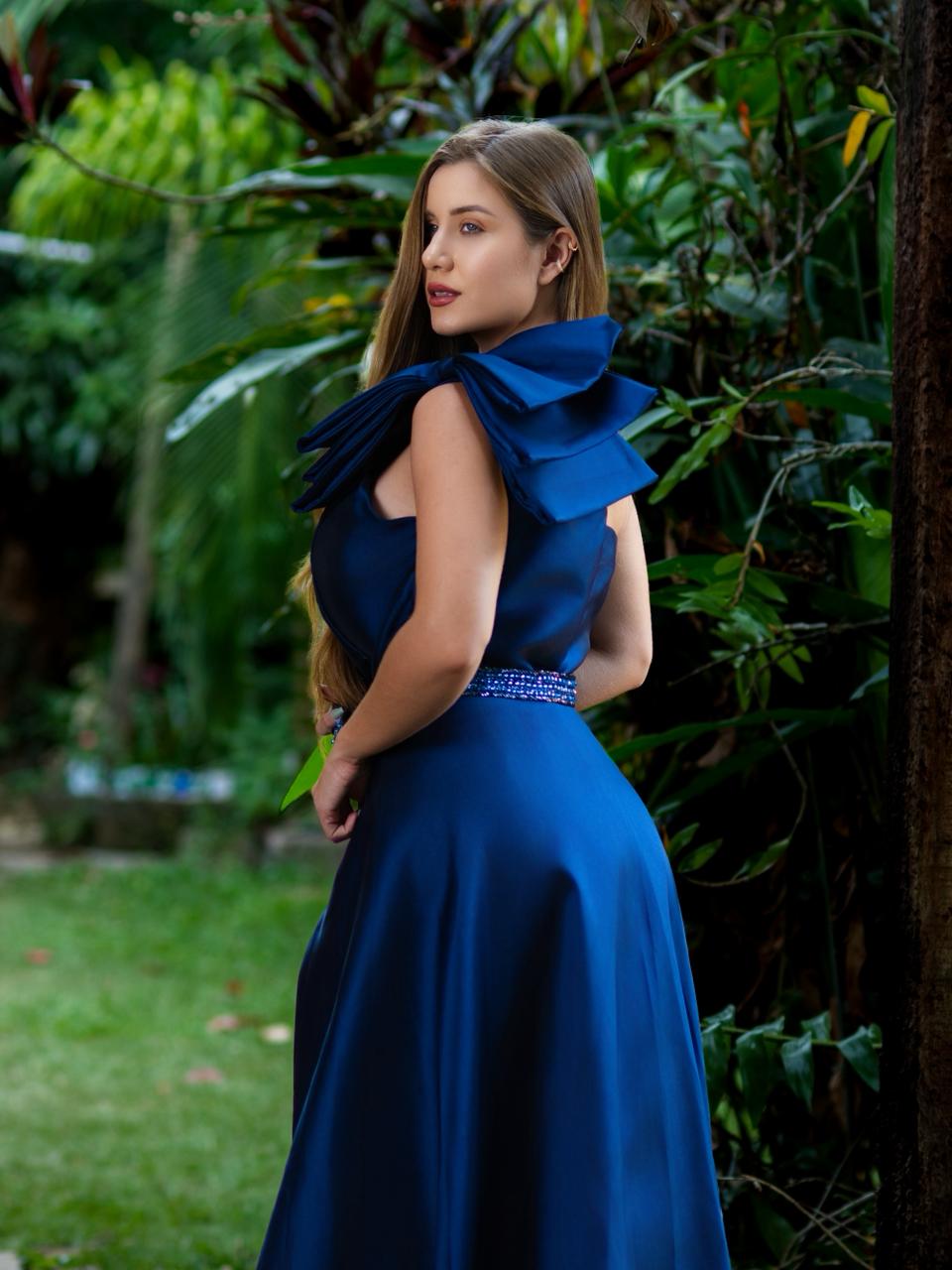 VESTIDO CATARINA - Azul Marinho