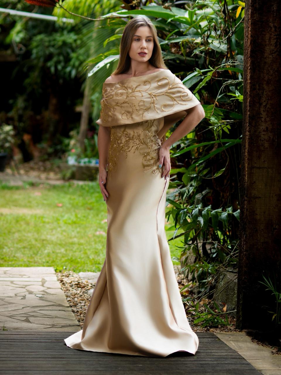VESTIDO HELENA - Dourado