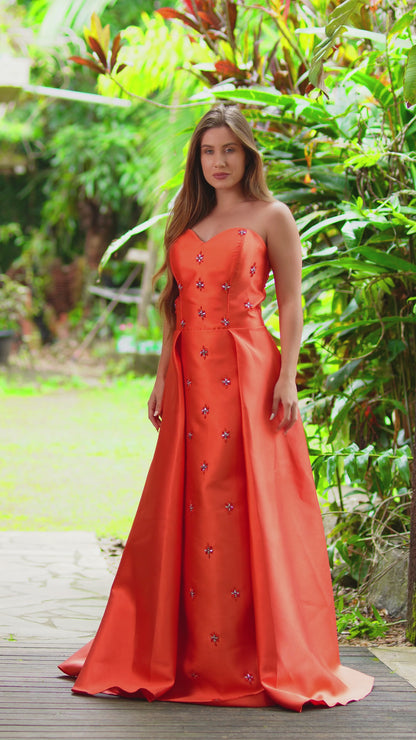 VESTIDO VIVIAN - Laranja