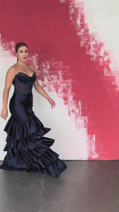 VESTIDO DAX - Azul Marinho
