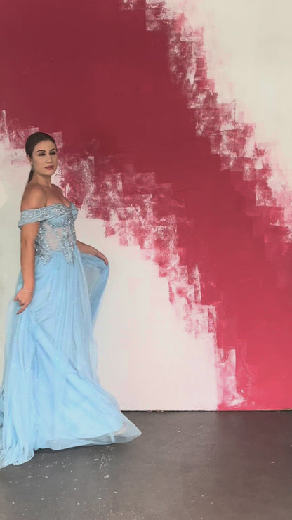 VESTIDO CAEN - Azul Serenity
