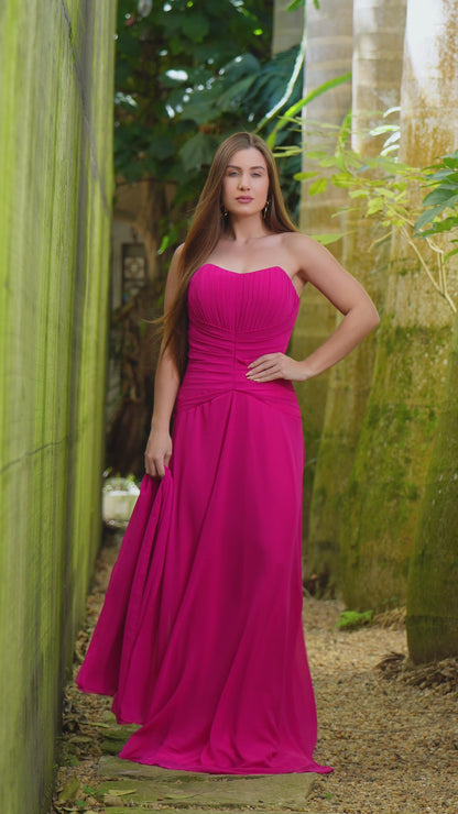 VESTIDO HELOÍSA - Fúcsia