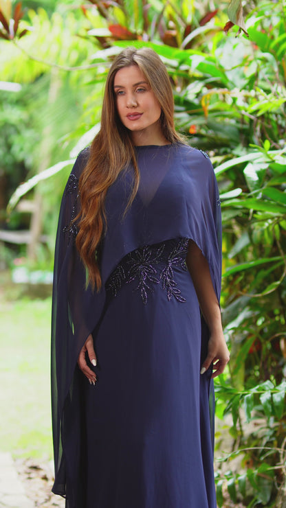 VESTIDO ALESSIA - Azul Marinho