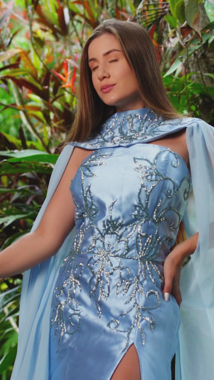 VESTIDO PÉROLA - Azul Serenity