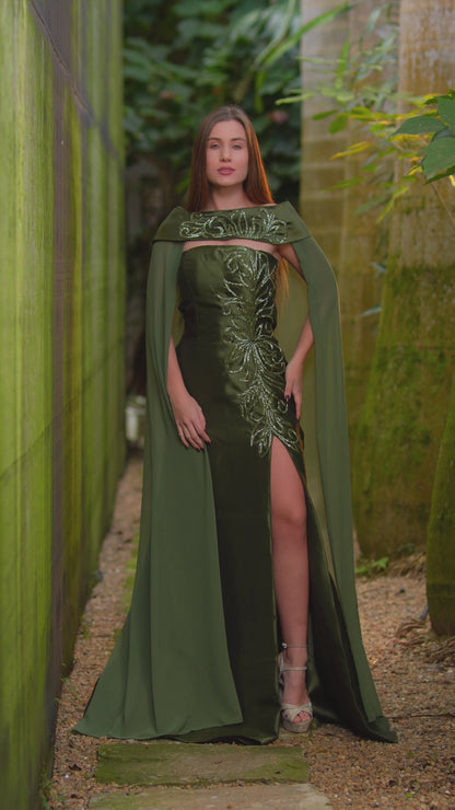 VESTIDO GENEBRA - Verde Oliva