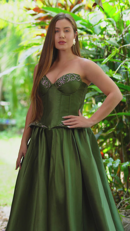 VESTIDO JÚLIA - Verde Oliva