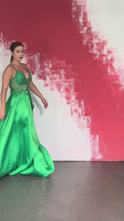 VESTIDO CHARTRES - Verde Bandeira