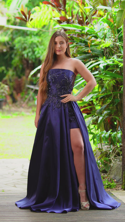 VESTIDO BIANCA - Azul Marinho