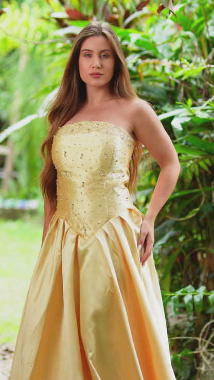 VESTIDO LINDA - Amarelo