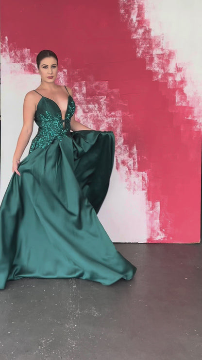 VESTIDO SARLAT - Verde Esmeralda
